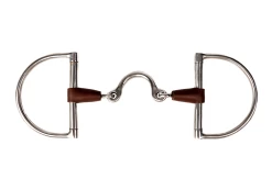 Metal AB D-Trens Met Tongpoort Bekleed Met Leder