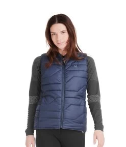Horse Pilot E - Kelvin Verwarmde Bodywarmer Dames Navy