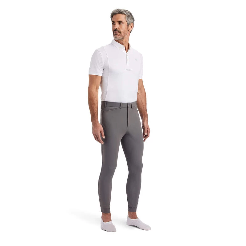 Ariat Tri Factor Heren Knie Grip Rijbroek Plum Grey - Afbeelding 3