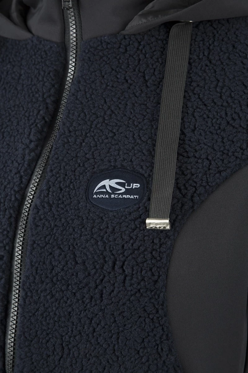 Anna Scarpati Lettonia Gewatteerde Jas Dames Navy - Afbeelding 2